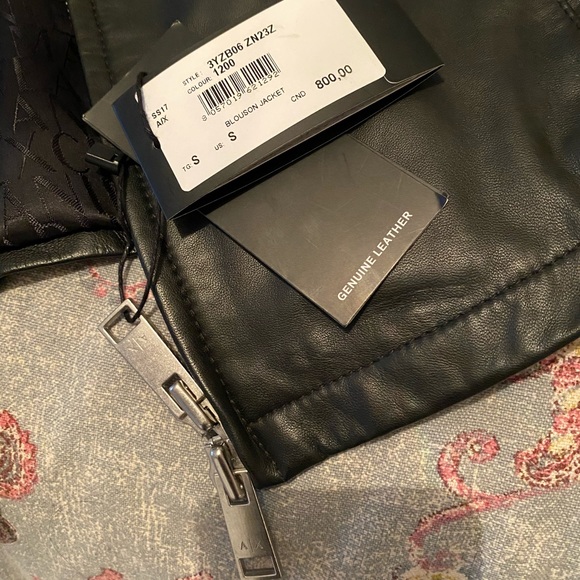 Men’s small authentic leather jacket - Picture 3 of 5